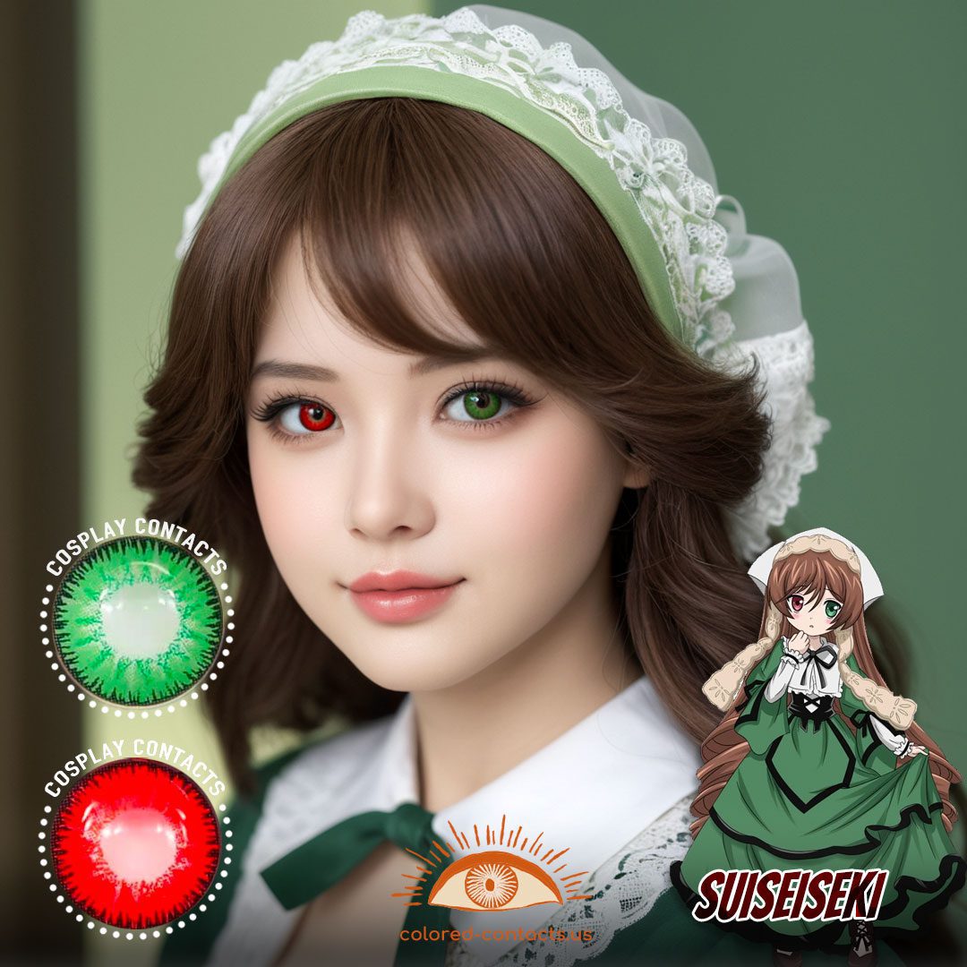 Suiseiseki Cosplay Heterochromia Contact Lenses - image 1