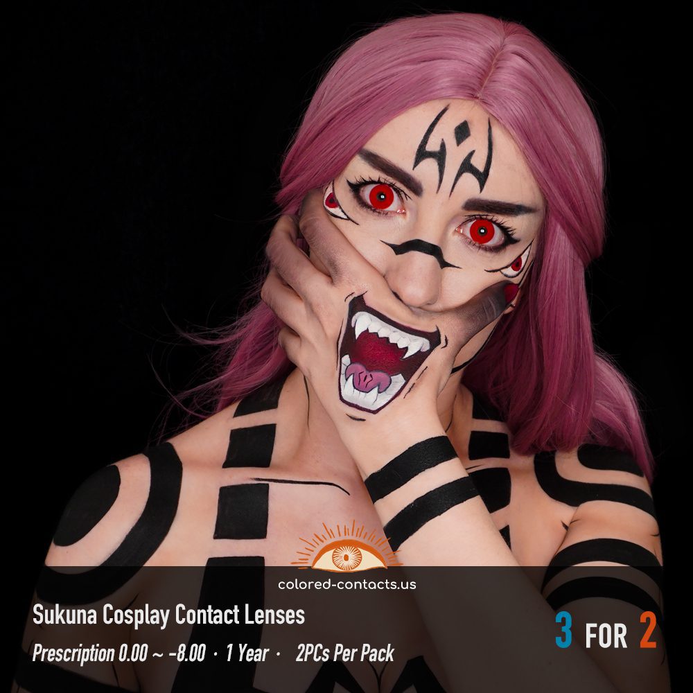 Sukuna Cosplay Contact Lenses - thumbnail 3