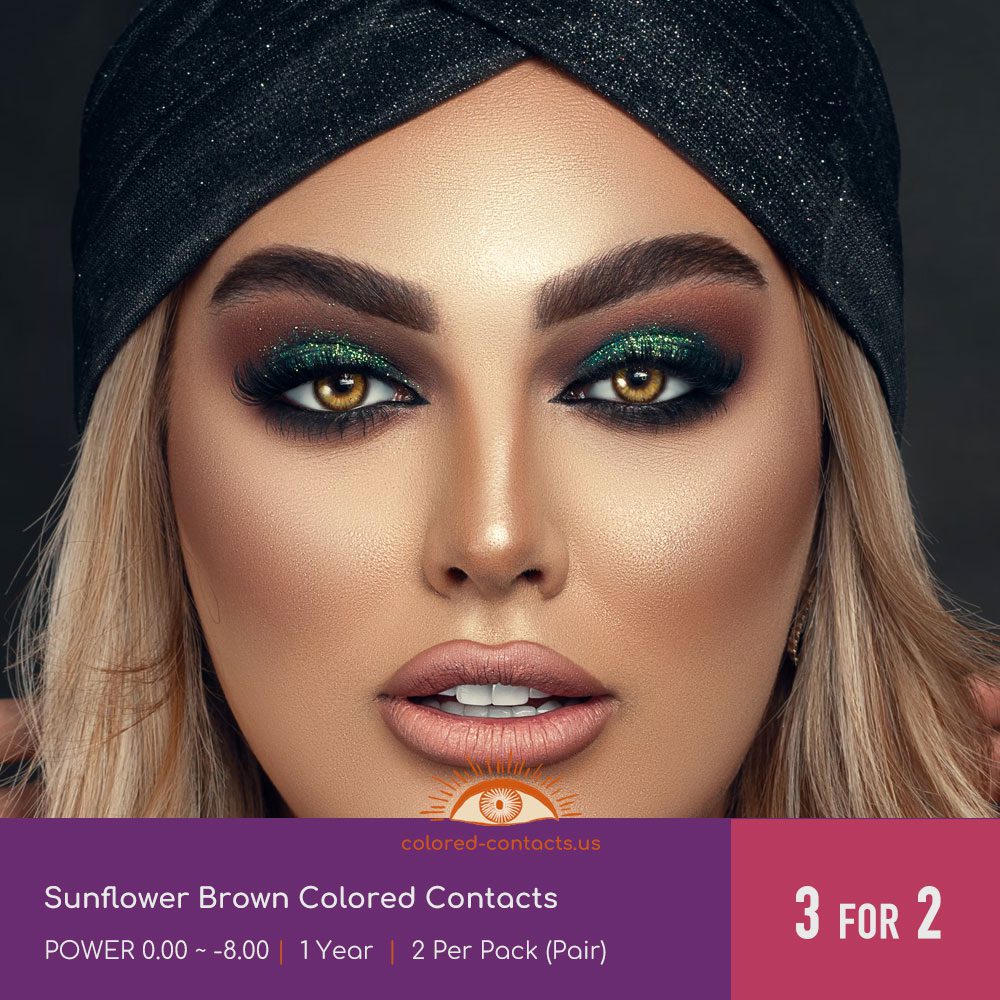 Sunflower Brown Colored Contacts - thumbnail 2