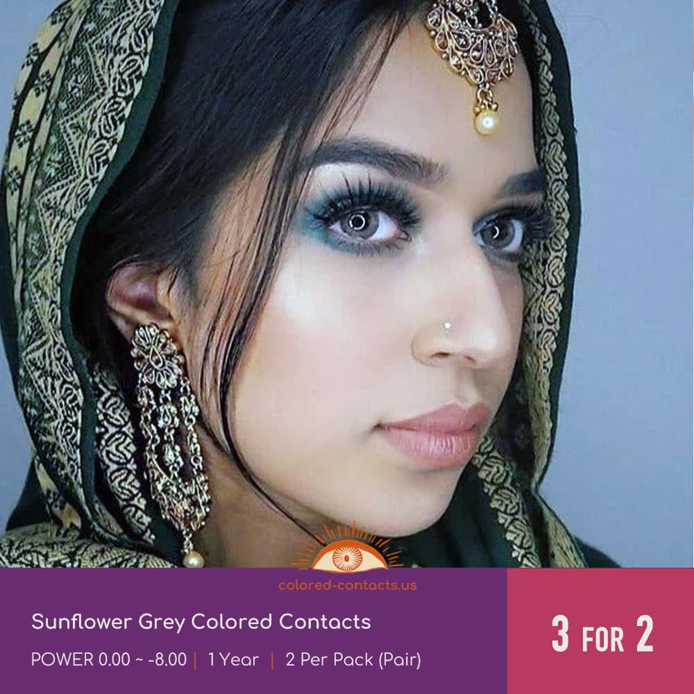 Sunflower Grey Colored Contacts - thumbnail 2