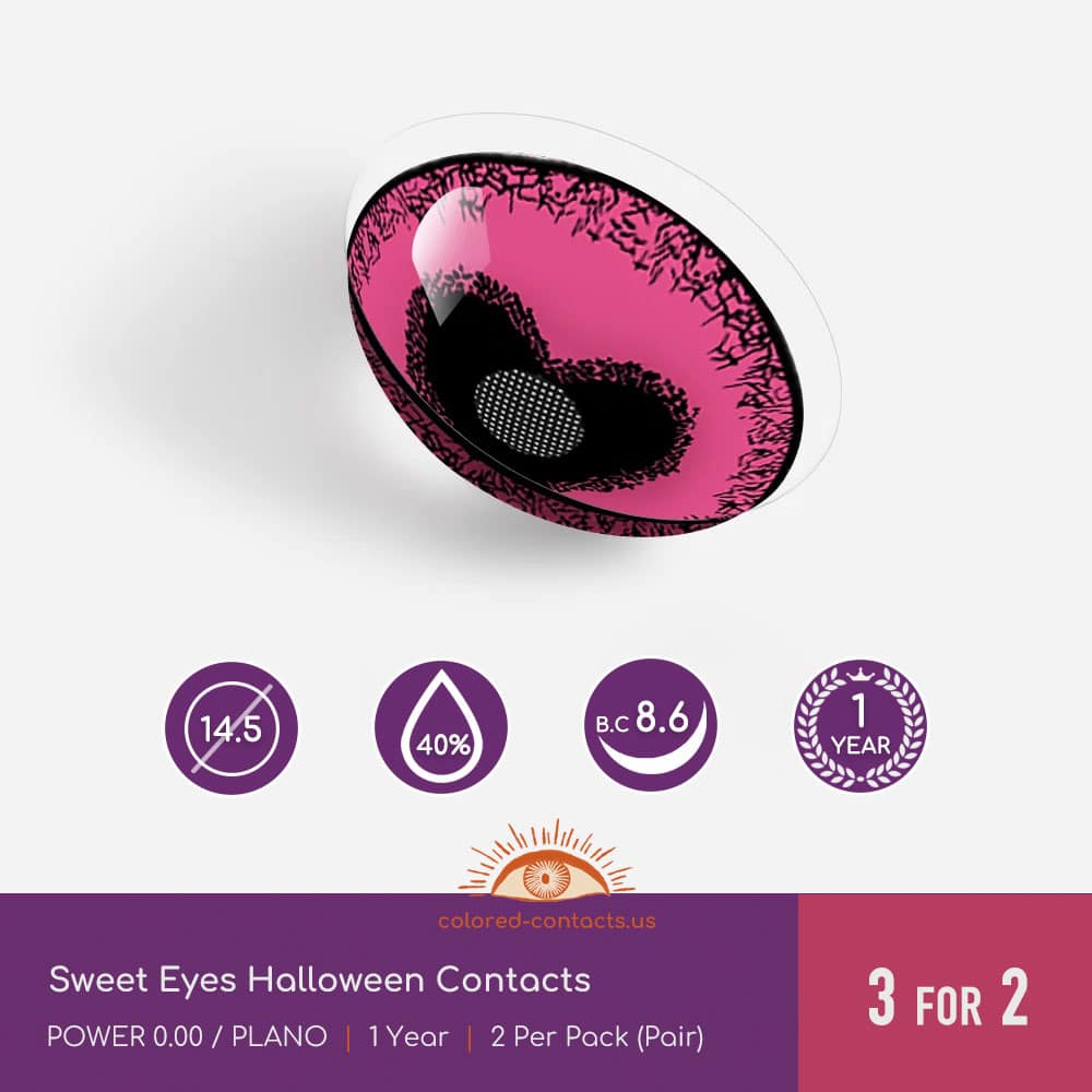 Sweet Eyes Halloween Contacts - thumbnail 3