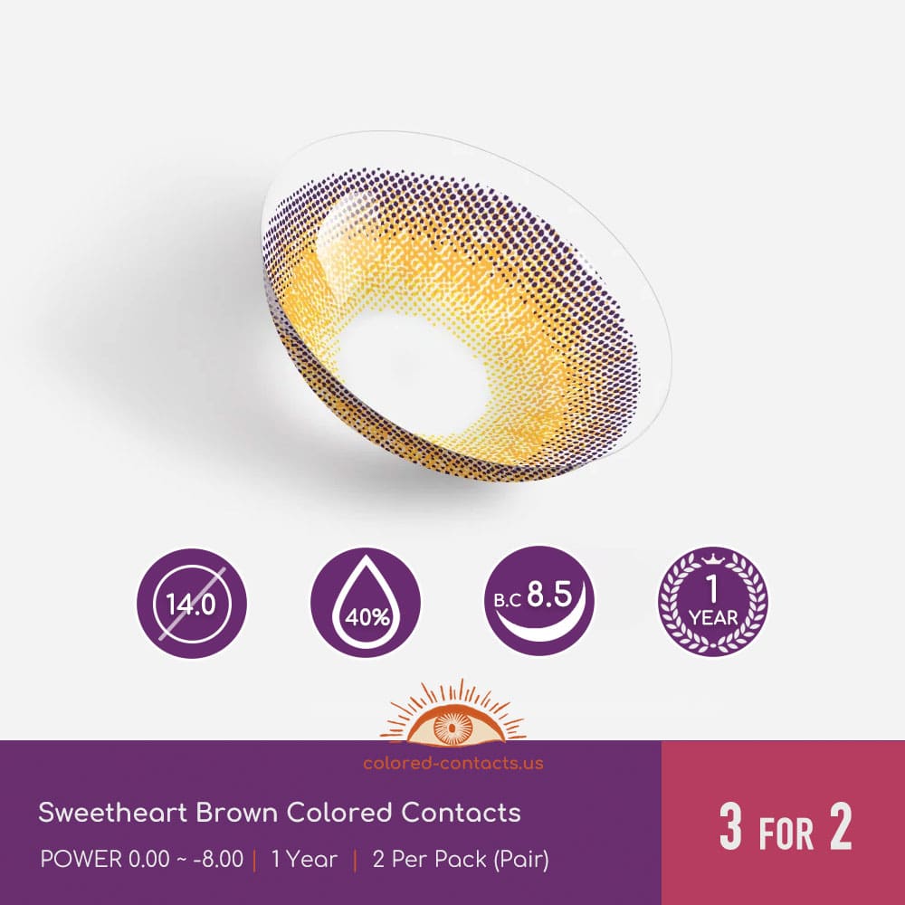 Sweetheart Brown Colored Contacts - thumbnail 2