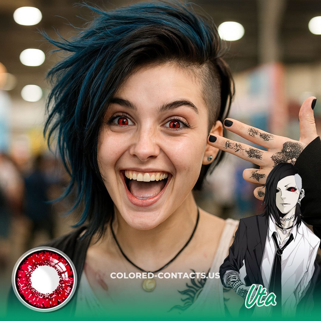Tokyo Ghoul: Uta Cosplay Red Contact Lenses - image 1