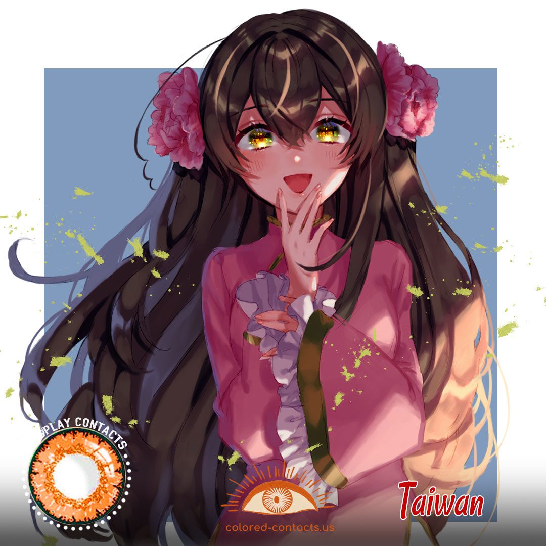 Hetalia: Axis Powers – Taiwan Cosplay Contact Lenses - image 1