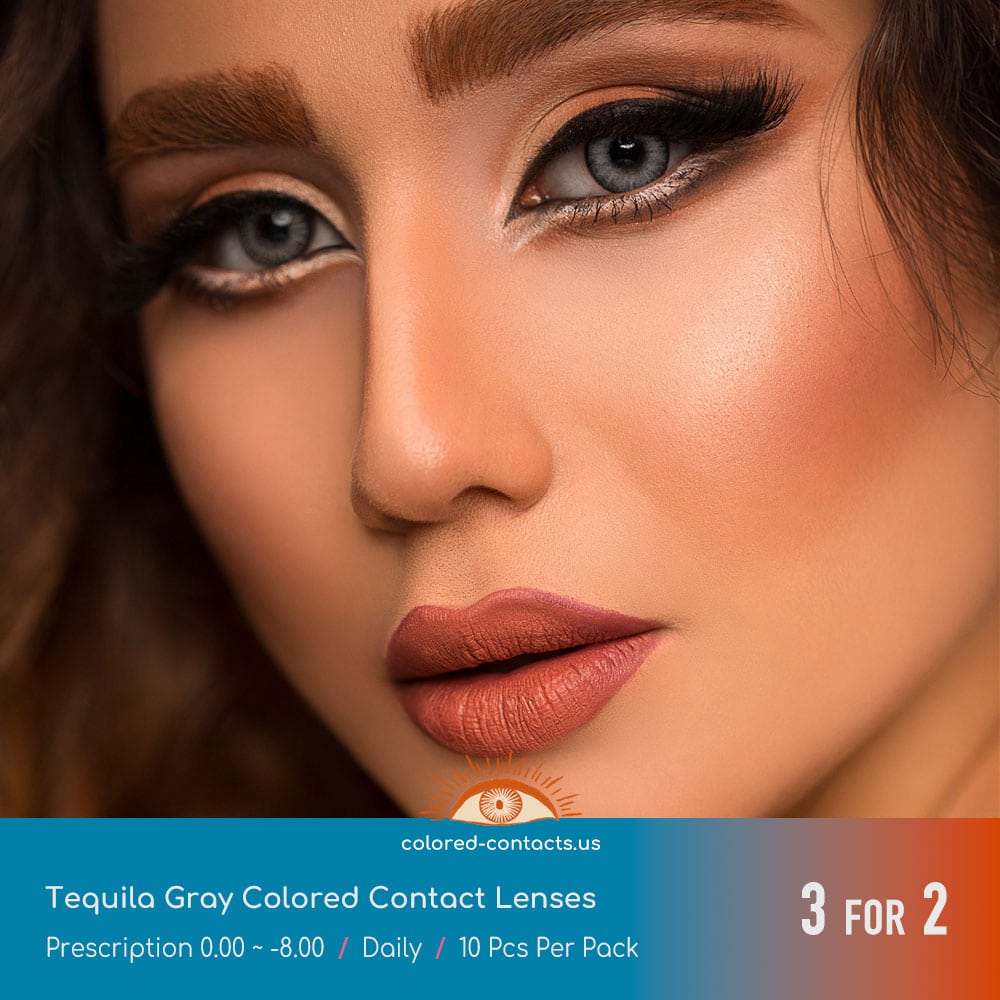 Tequila Gray Colored Contact Lenses - thumbnail 2