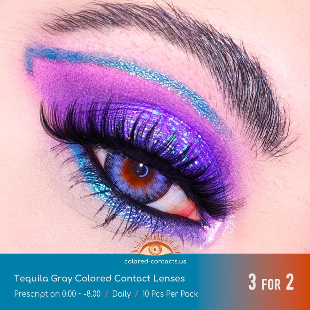 Tequila Gray Colored Contact Lenses - thumbnail 6