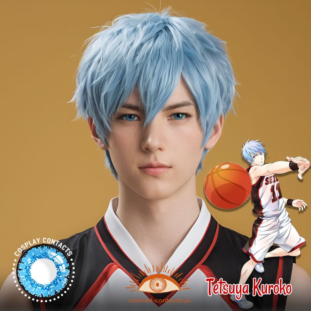 Kuroko no Basuke: Tetsuya Kuroko Cosplay Blue Contact Lenses - image 1