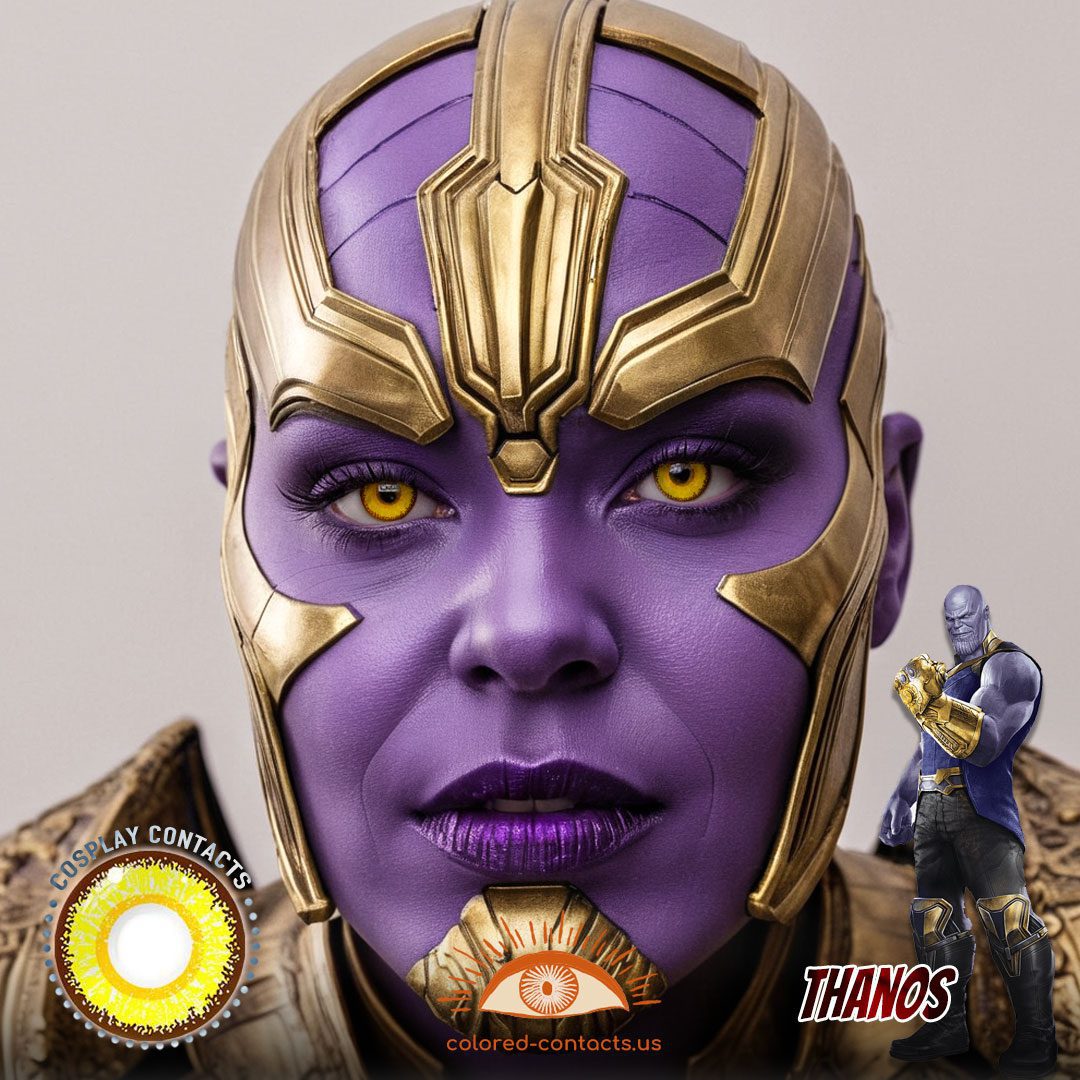 The Avengers: Thanos Cosplay Yellow Contact Lenses - image 1