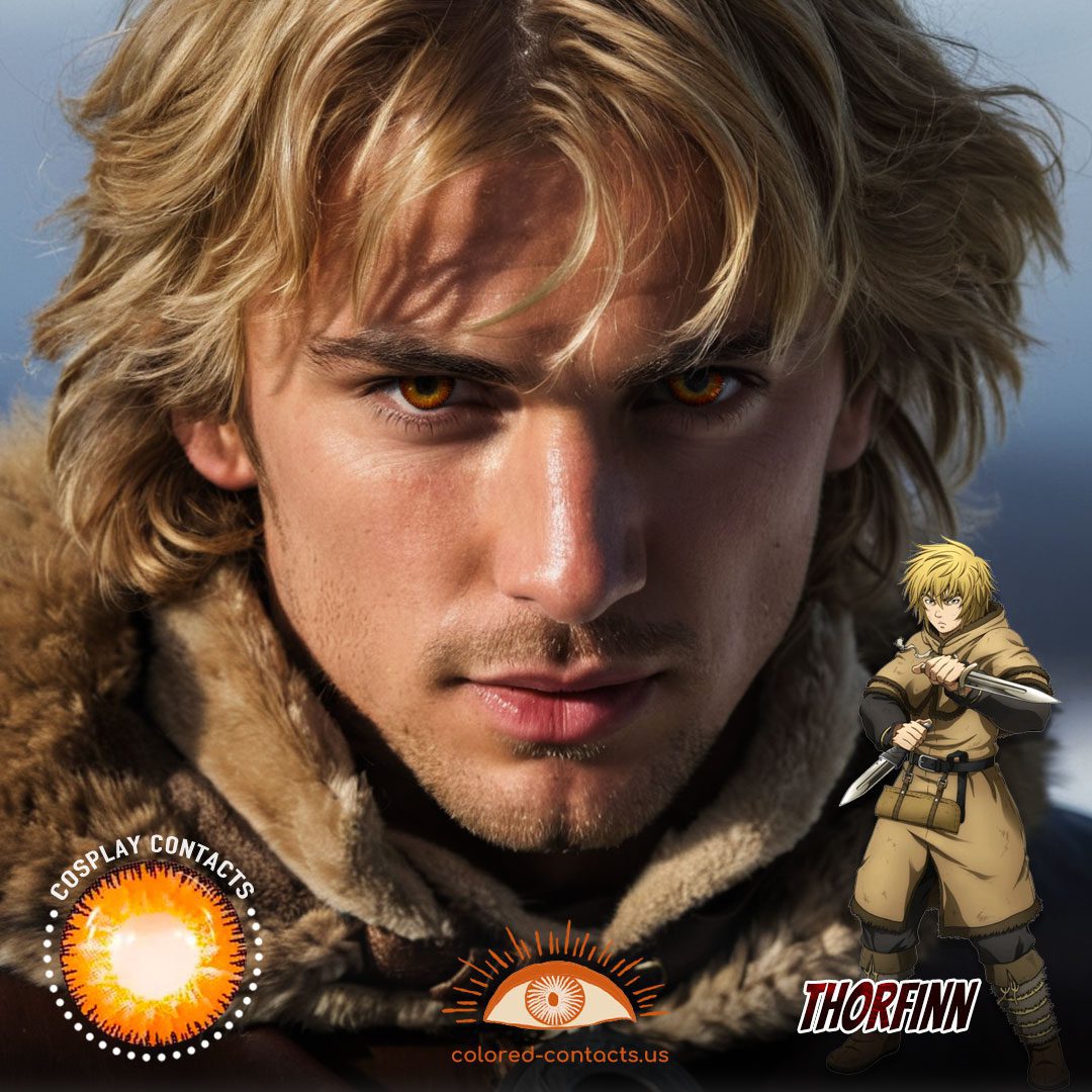Vinland Saga: Thorfinn Cosplay Brown Contact Lenses - image 1