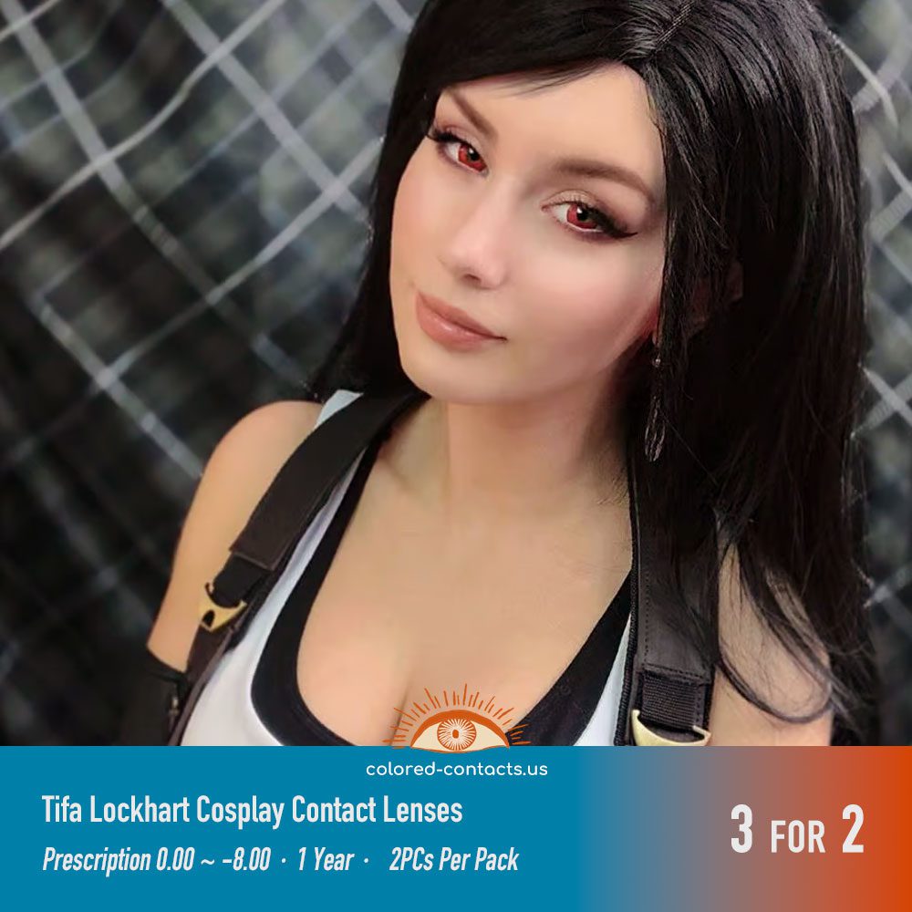 Tifa Lockhart Cosplay Contact Lenses - thumbnail 2