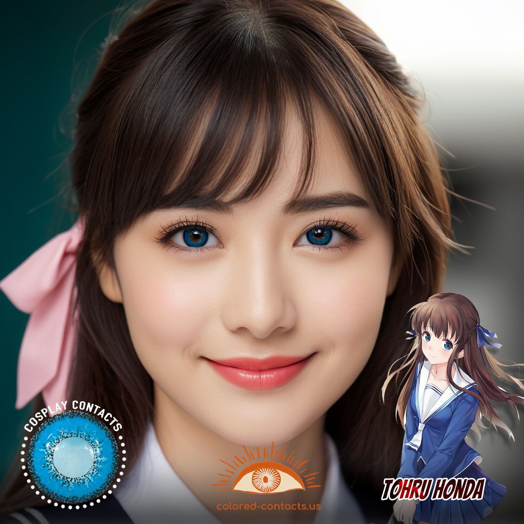 Fruits Basket: Tohru Honda Cosplay Blue Contact Lenses - image 1