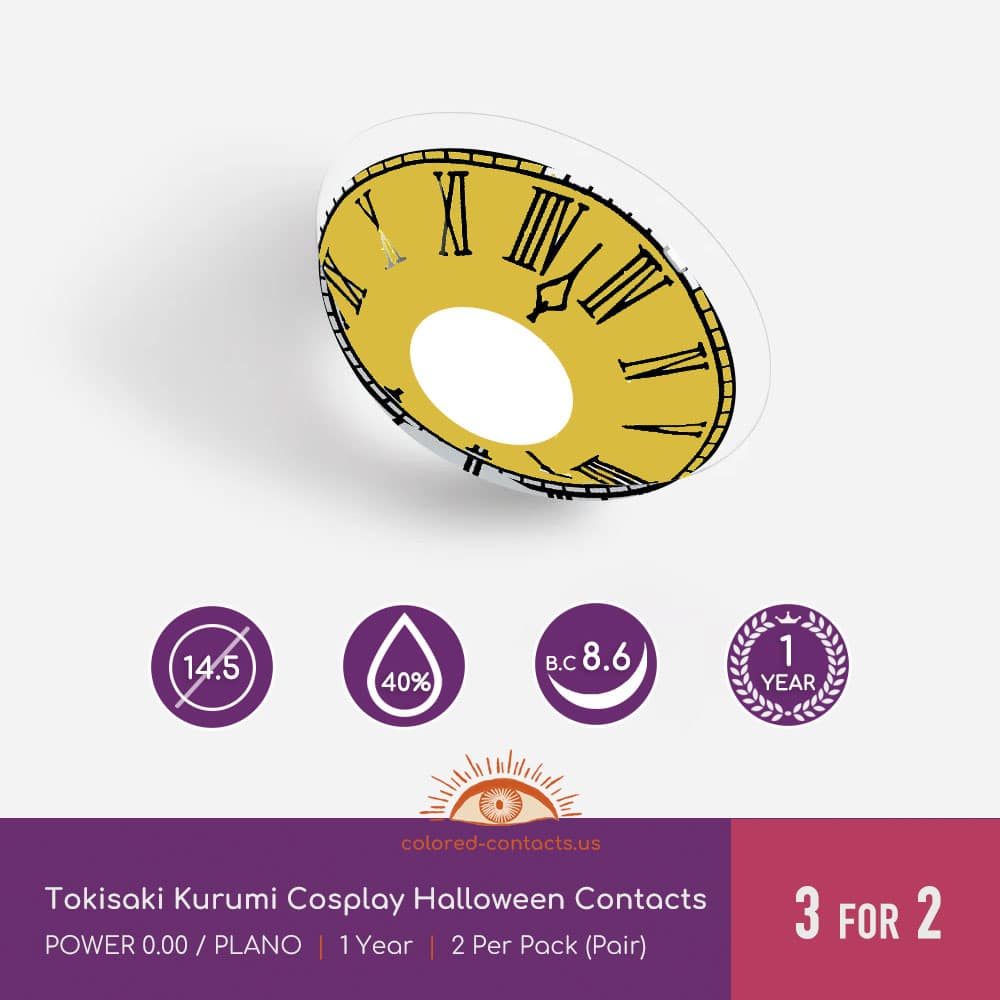 Tokisaki Kurumi Cosplay Contact Lenses - thumbnail 4