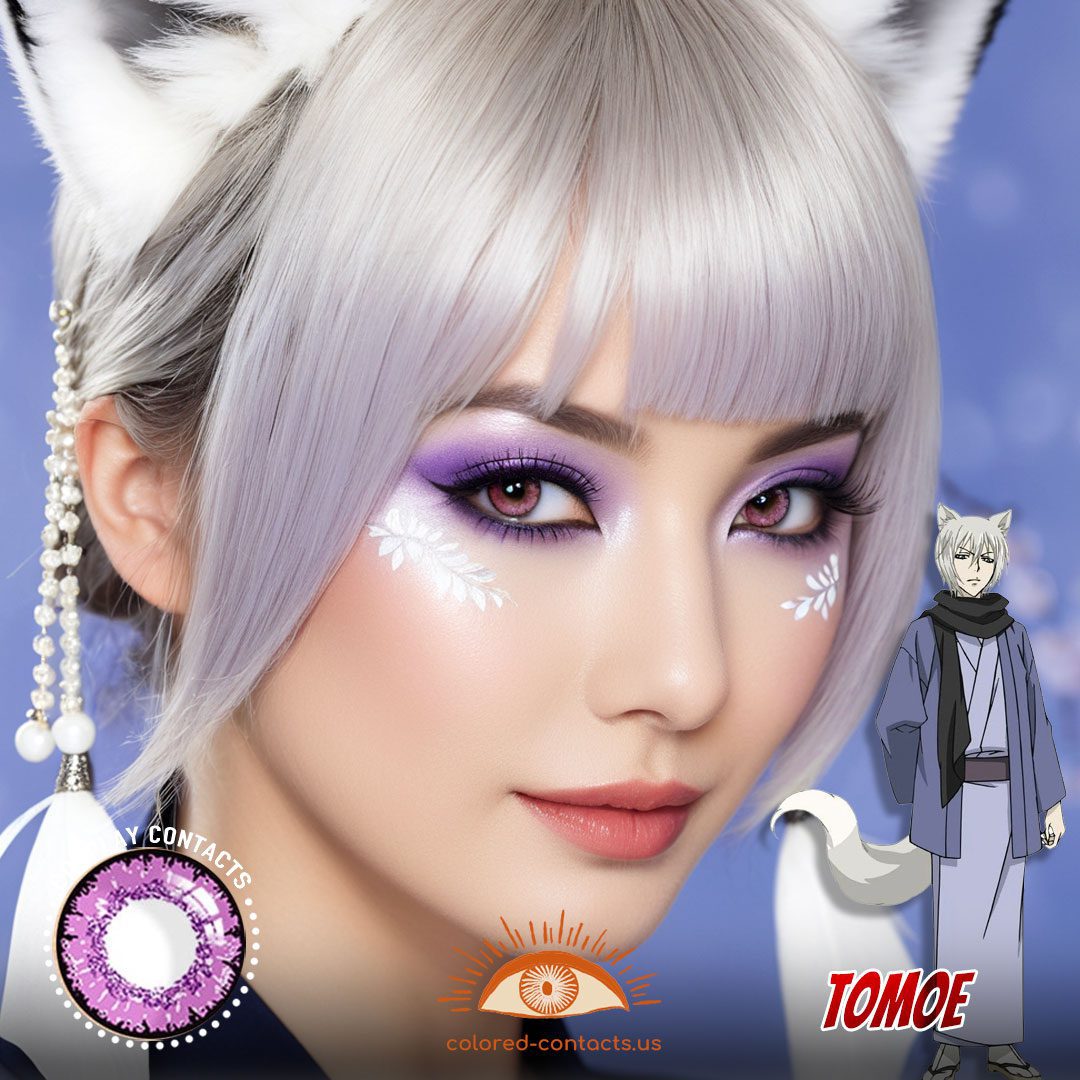 Kamisama Kiss: Tomoe Cosplay Violet Contact Lenses - image 1