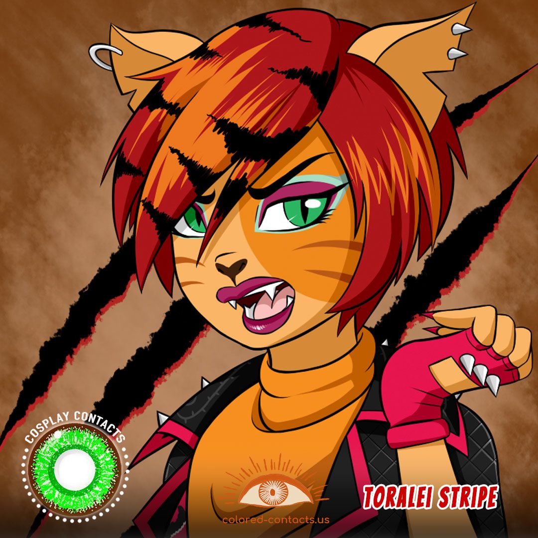Monster High : Toralei Stripe Cosplay Contact Lenses - image 1
