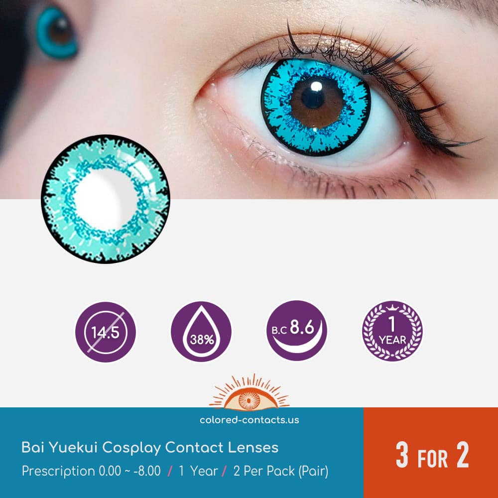 Tower of Fantasy : Bai Yuekui Cosplay Contact Lenses - thumbnail 3