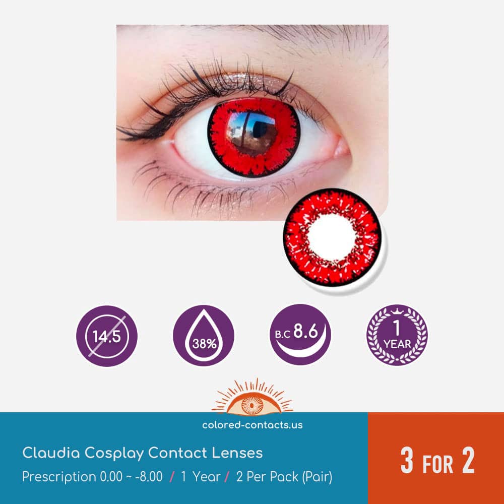 Tower of Fantasy : Claudia Cosplay Contact Lenses - thumbnail 3