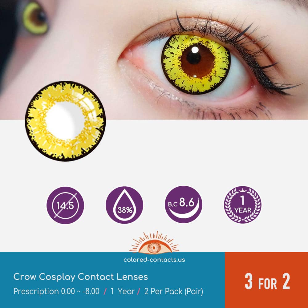 Tower of Fantasy : Crow Cosplay Contact Lenses - thumbnail 3