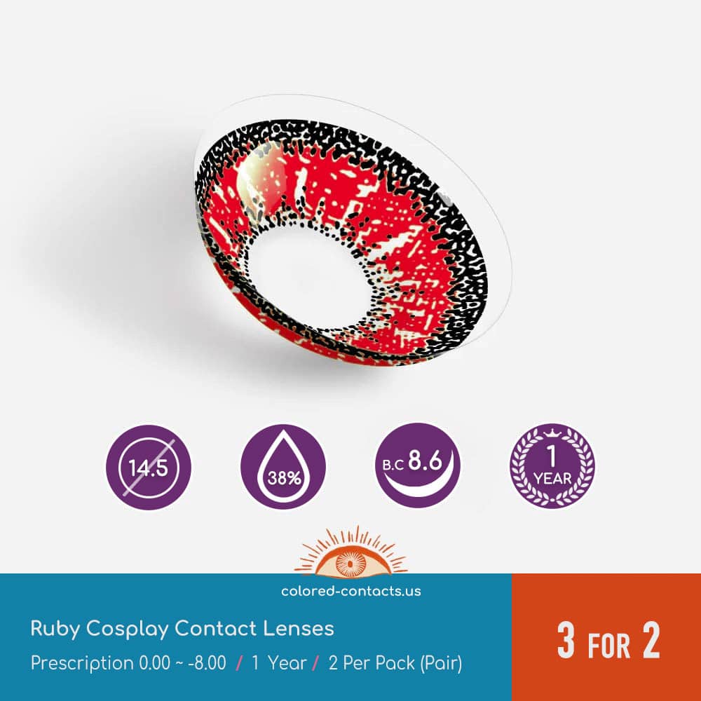 Tower of Fantasy : Ruby Cosplay Contact Lenses - thumbnail 3