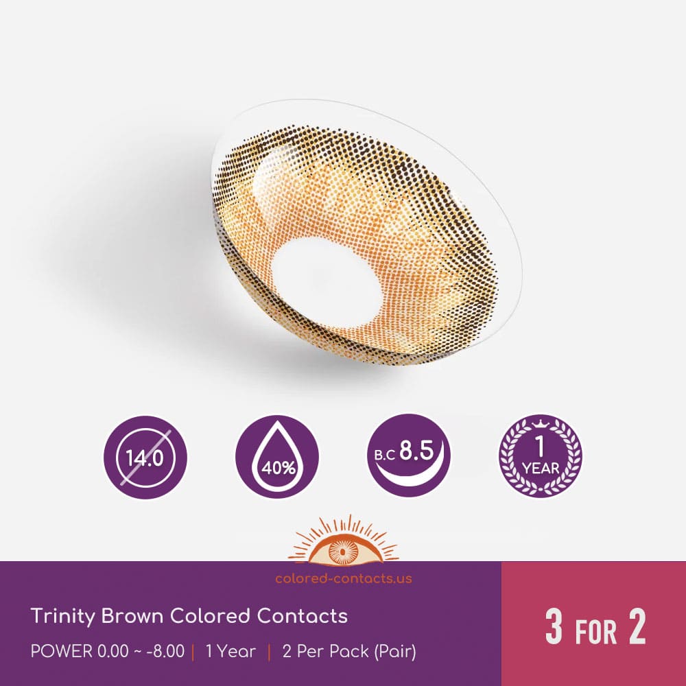 Trinity Brown Colored Contacts - thumbnail 3