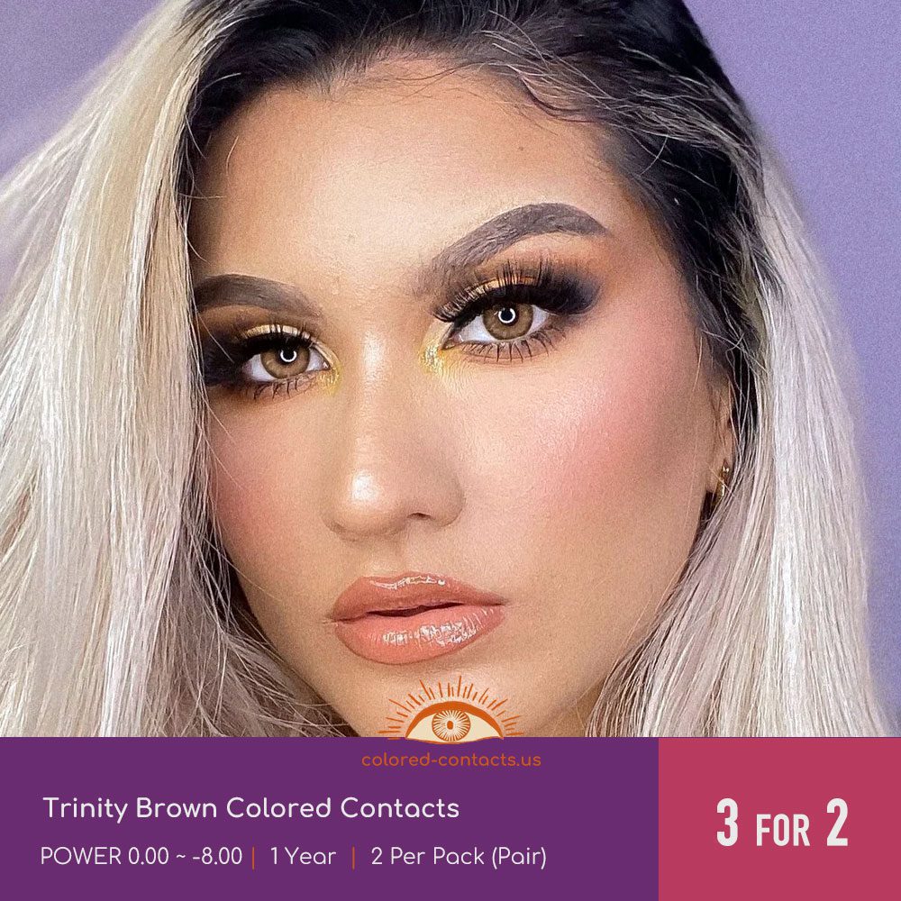 Trinity Brown Colored Contacts - thumbnail 2