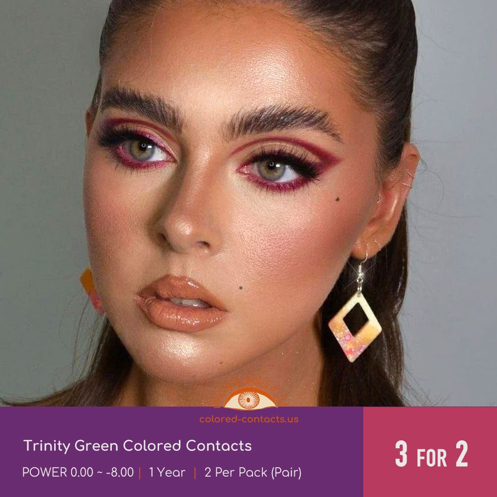 Trinity Green Colored Contacts - thumbnail 2