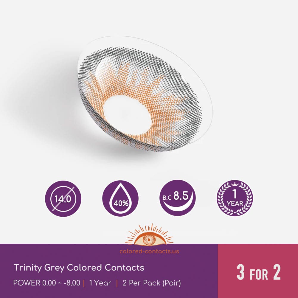 Trinity Grey Colored Contacts - thumbnail 3