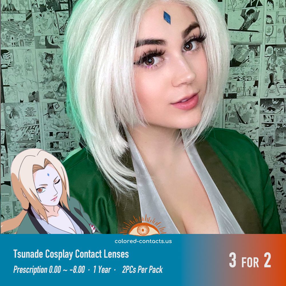 Honey Amber Anime Cosplay Contact Lenses - thumbnail 3