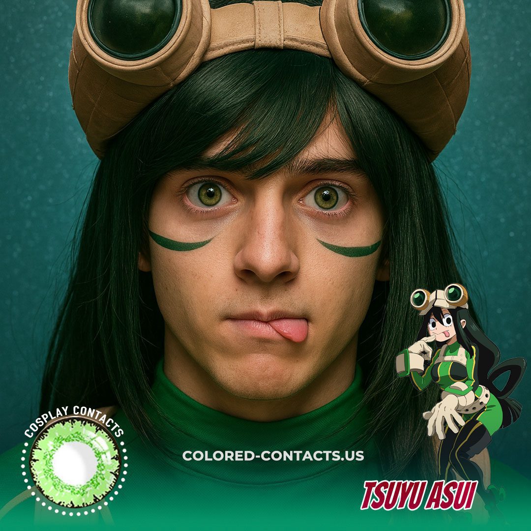 Tsuyu Asui Cosplay Contact Lenses - image 1