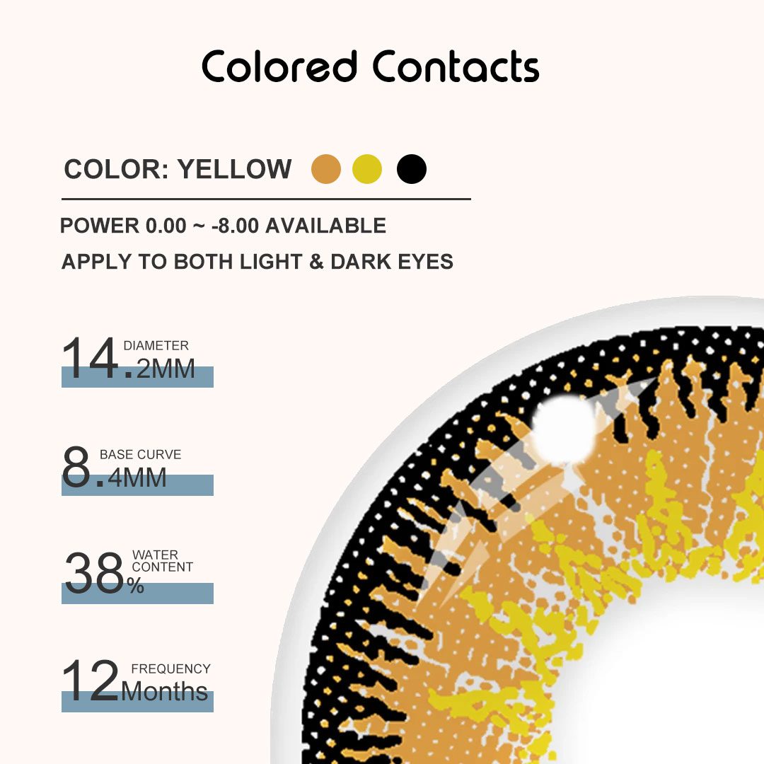 Zenitsu Agatsuma Cosplay Contacts - thumbnail 3