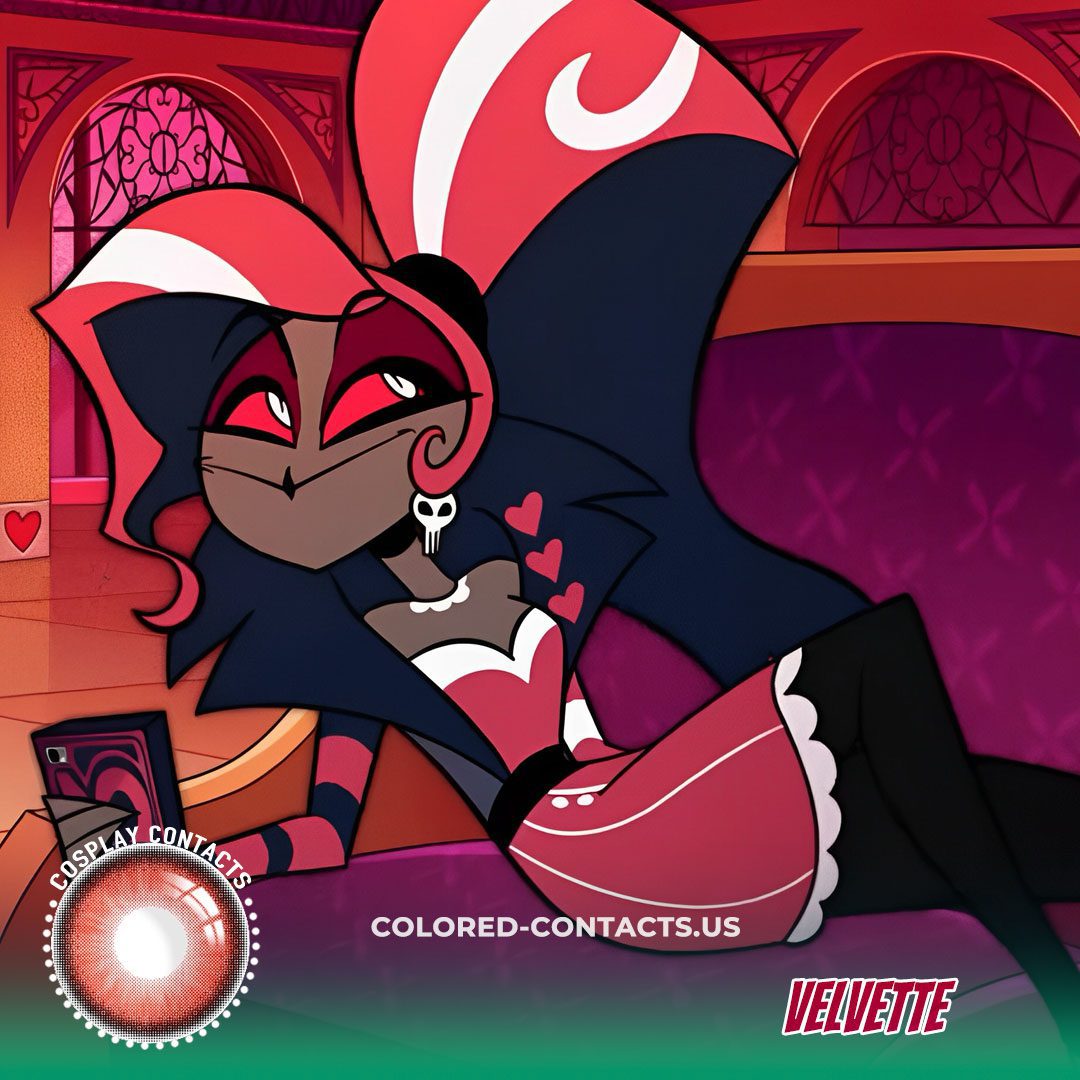 Velvette Red Cosplay Contact Lenses - image 1