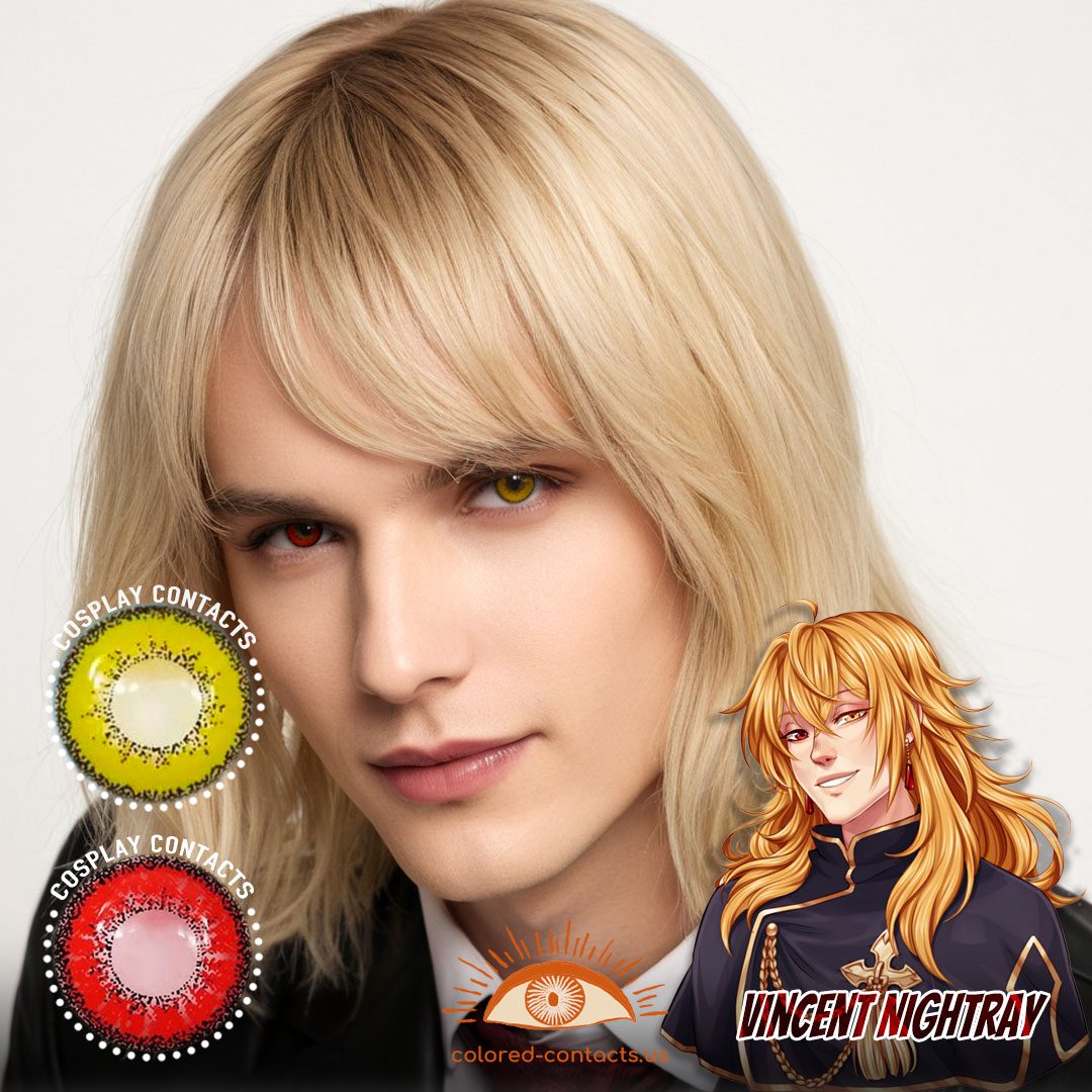 Vincent Nightray Cosplay Heterochromia Contact Lenses - image 1