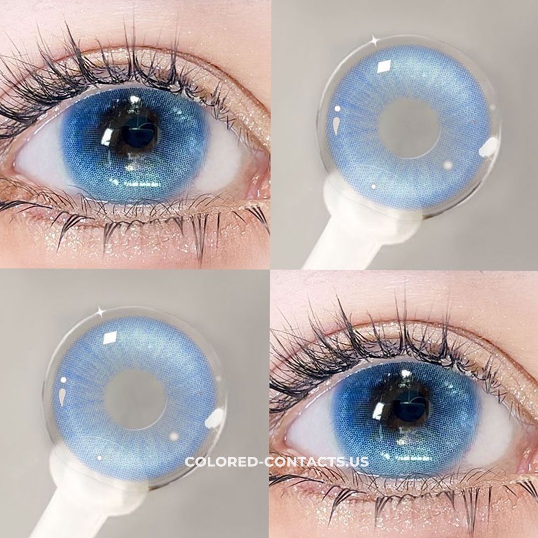 Vivid Ocean Blue Contact Lens - thumbnail 2