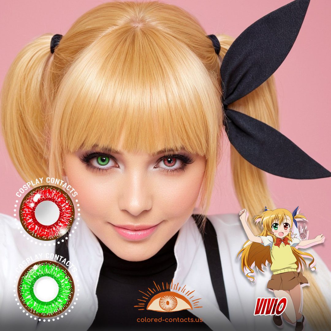 Vivid Strike! Vivio Cosplay Heterochromia Contact Lenses - image 1