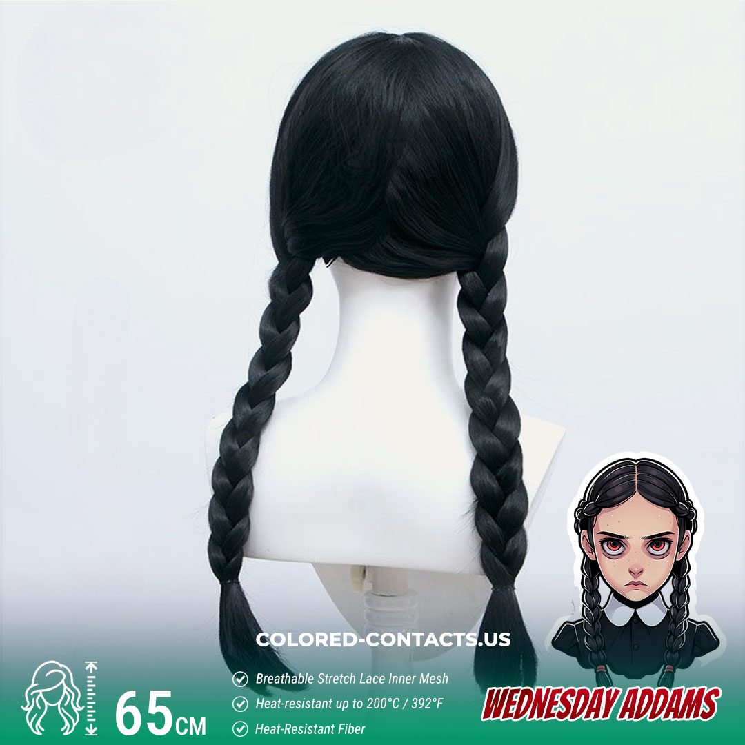 Wednesday Addams Cosplay Wig - thumbnail 2