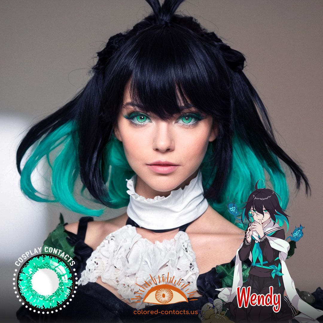 Honkai Impact 3rd: Wendy Cosplay Opal Green Contact Lenses - image 1