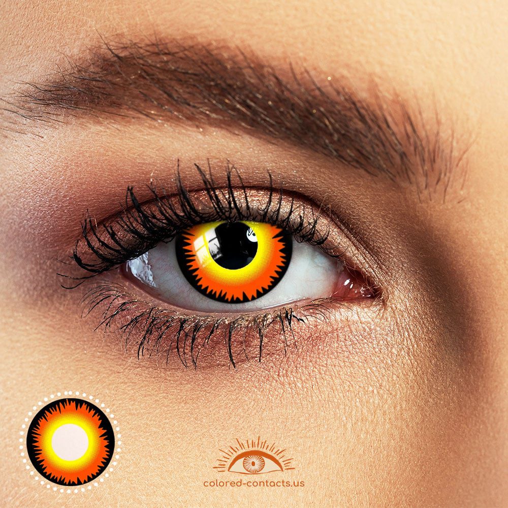 Werewolf Orange Halloween Contacts - image 1