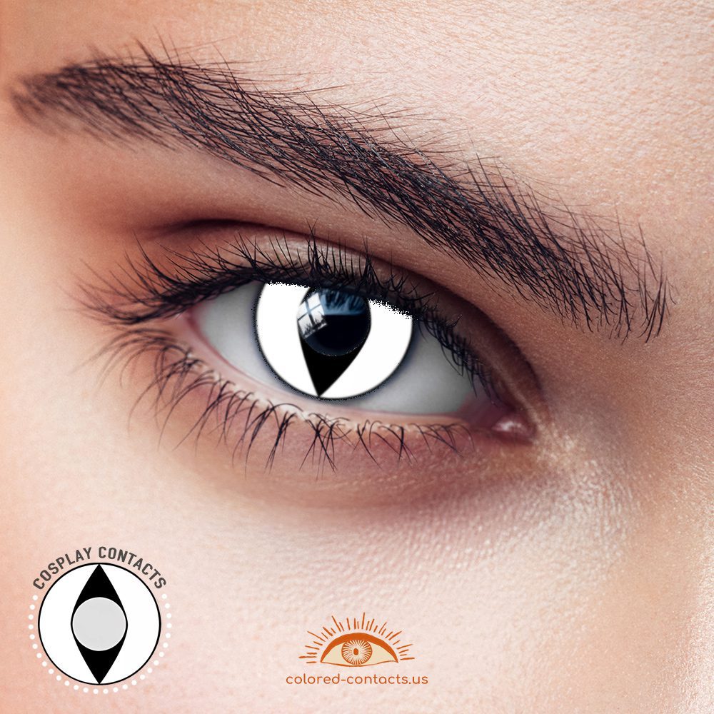 White Cat Eye Contacts - thumbnail 2