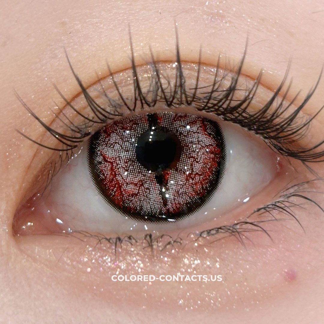 White Insect Horror Slit Pupil Contact Lenses | 4-Lens Pack - thumbnail 3