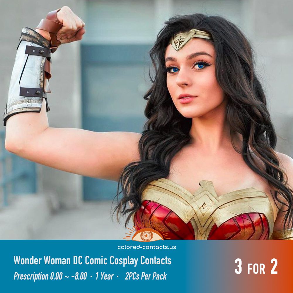 DC Wonder Woman Cosplay Contacts - thumbnail 3