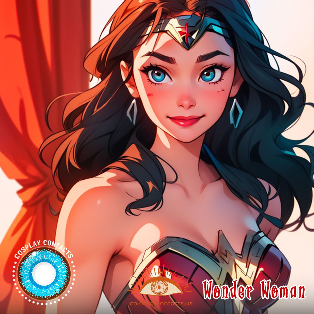 DC Wonder Woman Cosplay Contacts - image 1