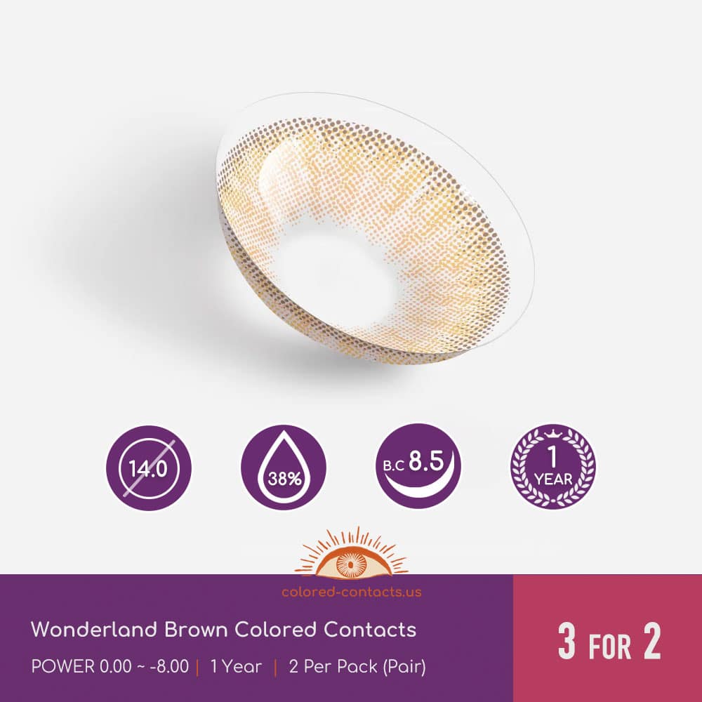 Wonderland Brown Colored Contacts - thumbnail 2