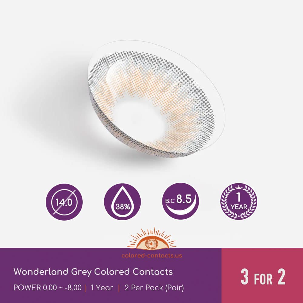 Wonderland Grey Colored Contacts - thumbnail 2