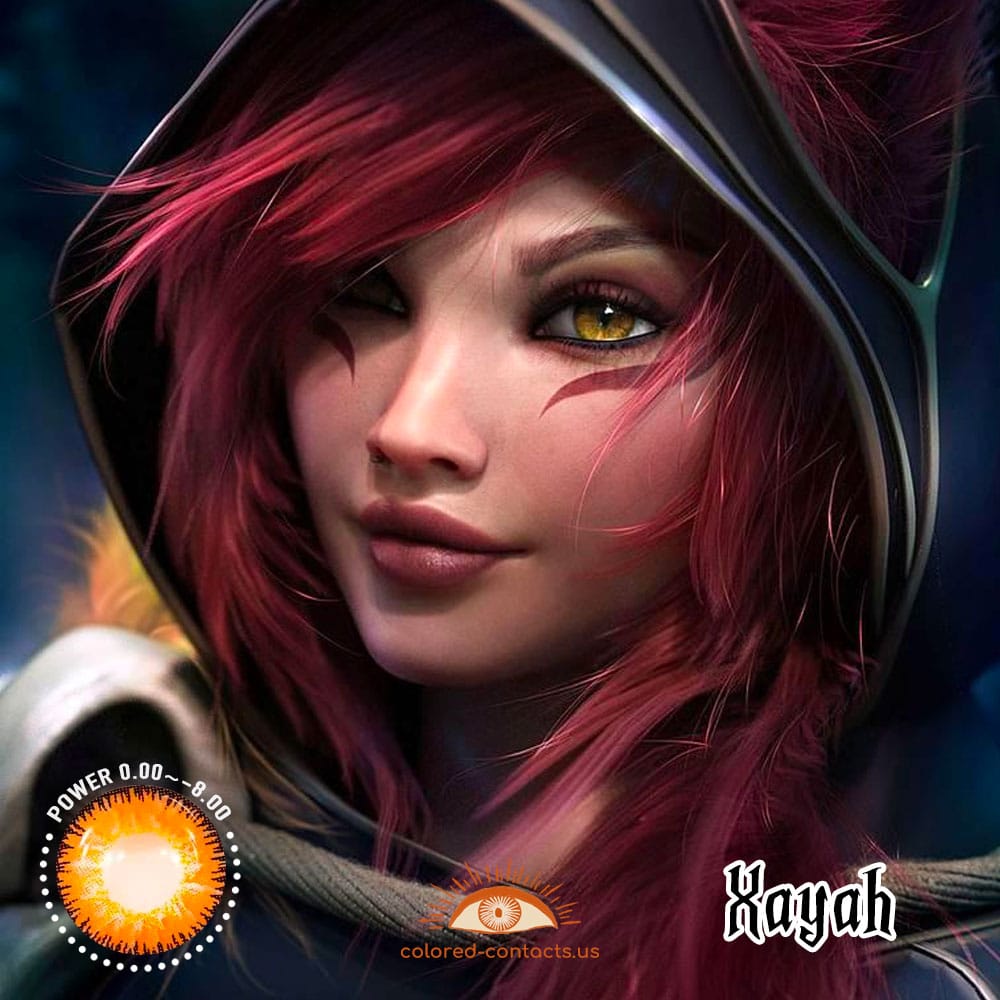 Xayah Cosplay Contact Lenses - image 1