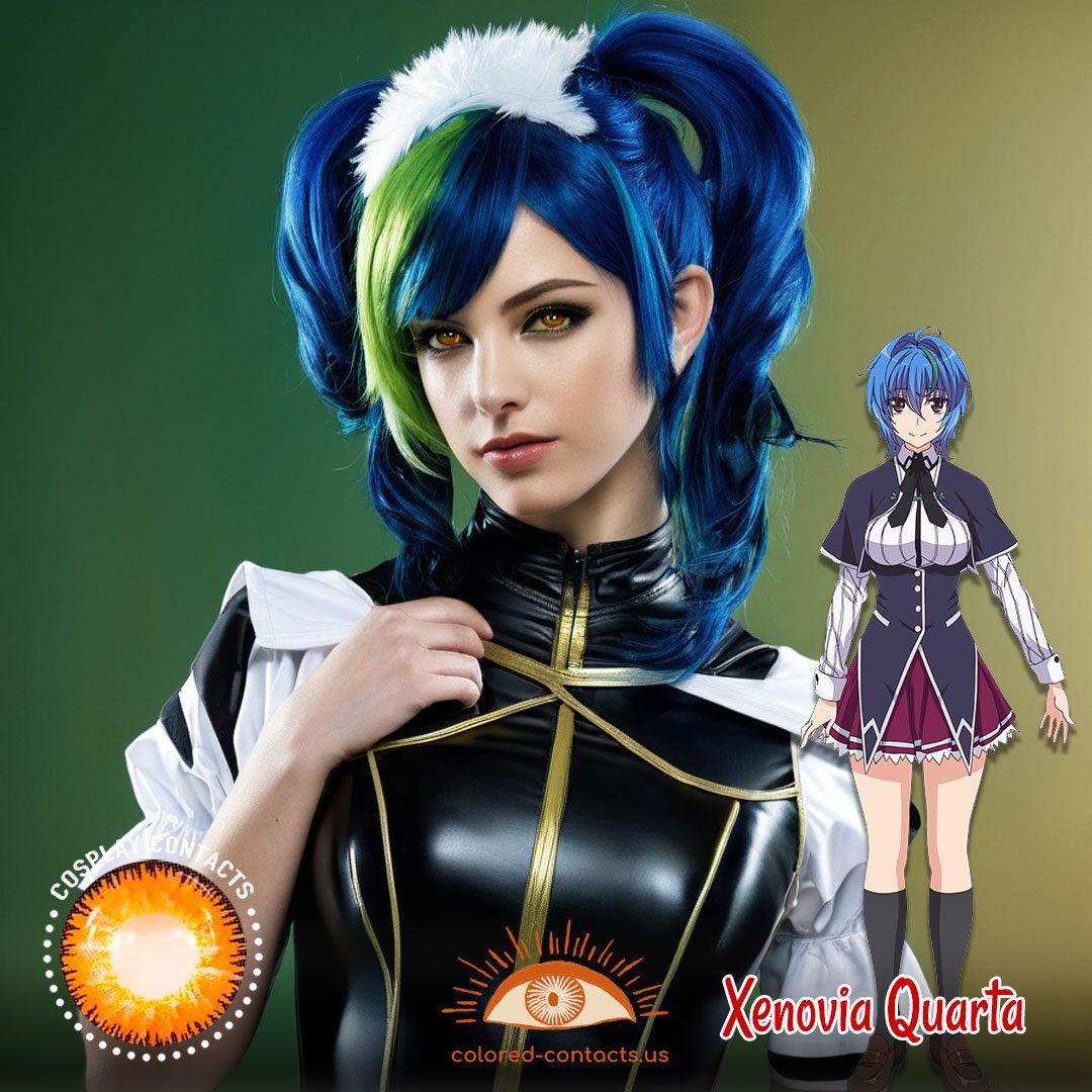 High School DxD: Xenovia Quarta Cosplay Brown Contact Lenses - image 1
