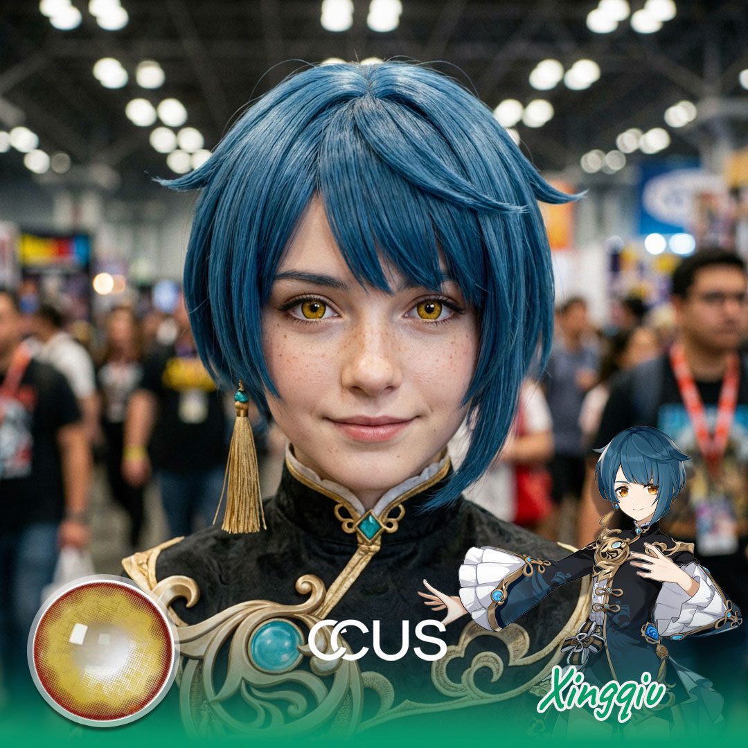Genshin Impact Xingqiu Cosplay Contacts - image 1