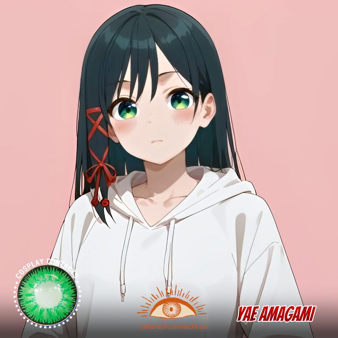 Yae Amagami Cosplay Green Contact Lenses - image 1