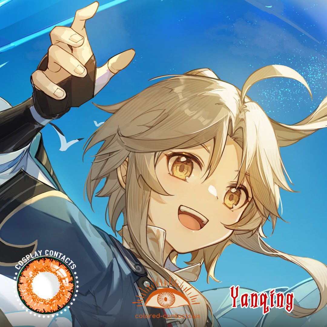 HONKAI : Yanqing Cosplay Contact Lenses - image 1