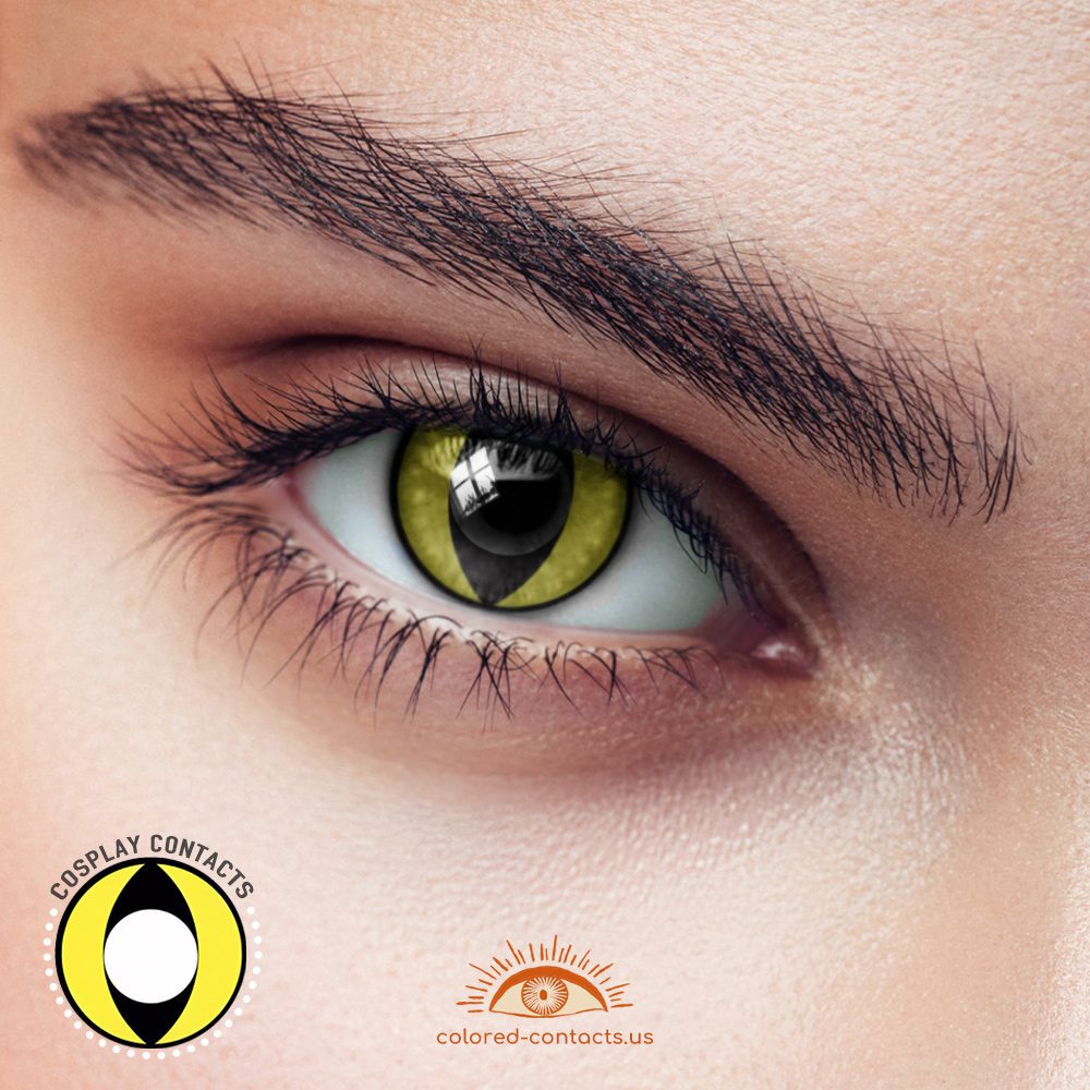 Yellow Cat Eye Contacts - thumbnail 2