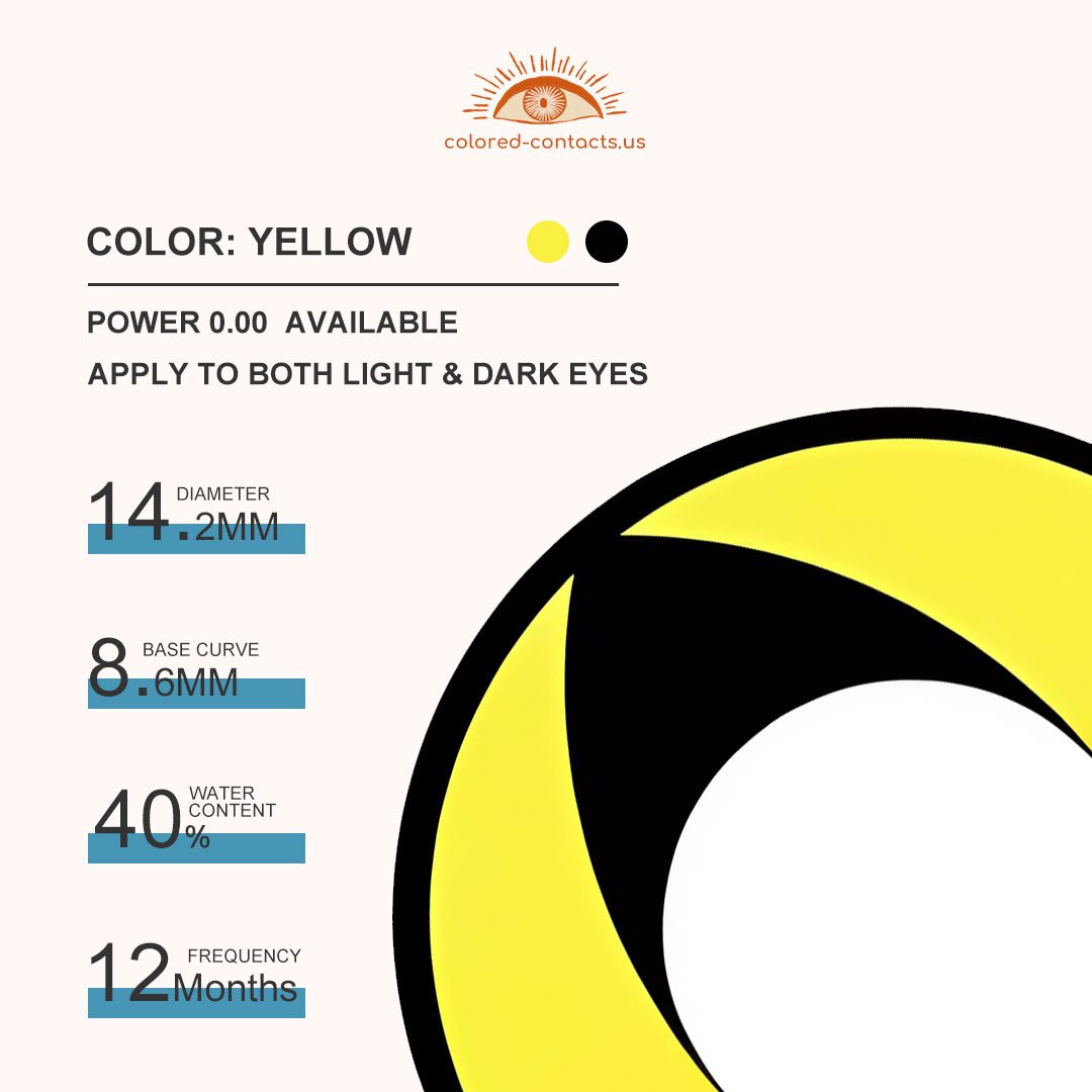 Yellow Cat Eye Contacts - thumbnail 3