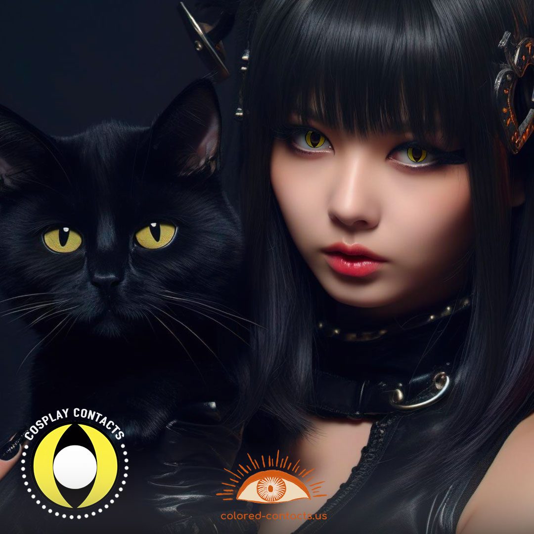 Yellow Cat Eye Contacts - image 1